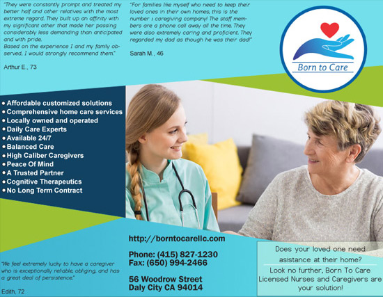 born to care brochure