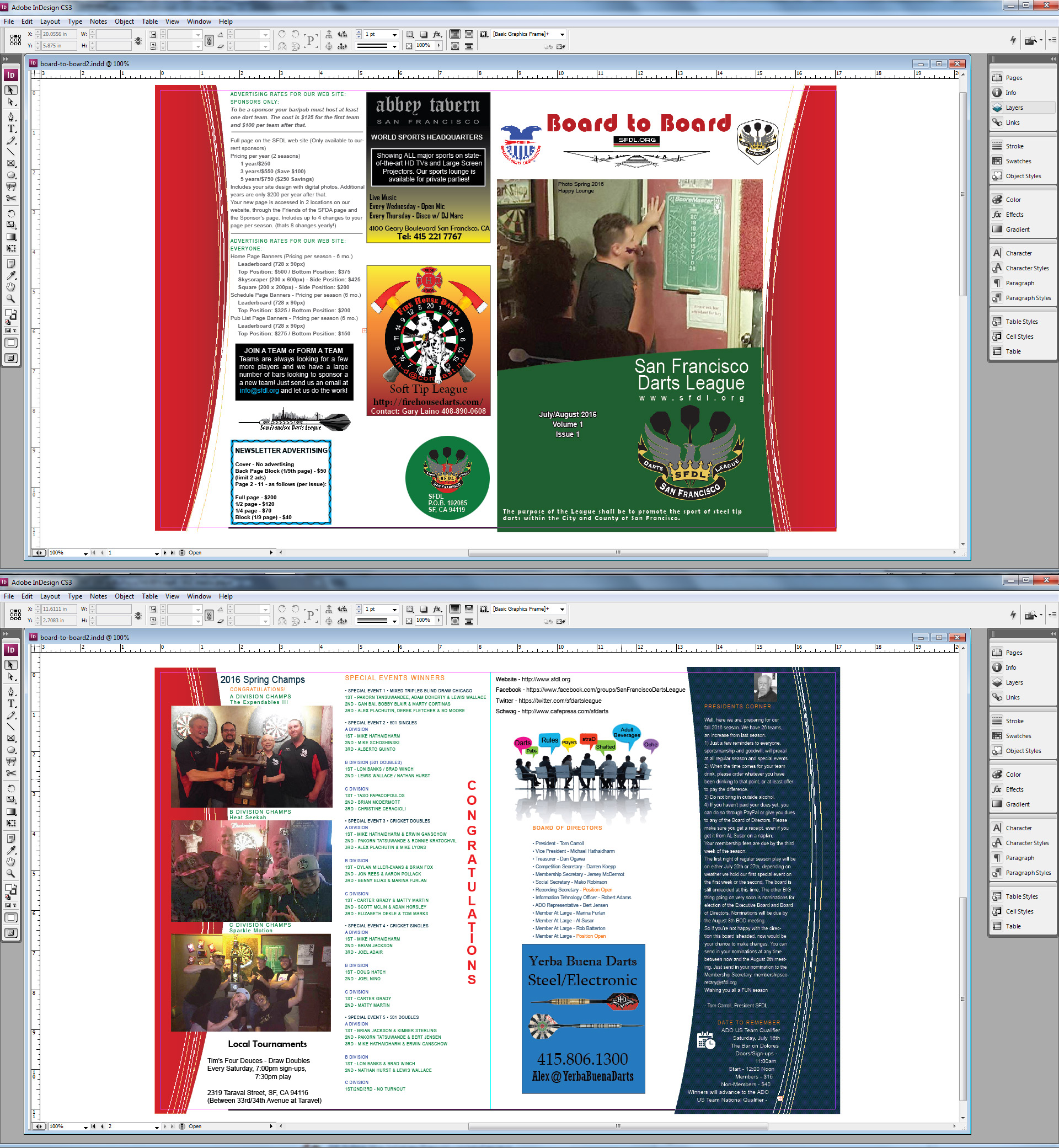 Adobe Indesign Newsletter